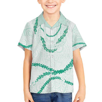 Aloha Lei Mikioi Hawaiian Shirt Sage Green Polynesian Tribal Tatau Pattern LT9 - Polynesian Pride
