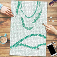 Aloha Lei Mikioi Puzzle Sage Green Polynesian Tribal Tatau Pattern LT9 Green - Polynesian Pride