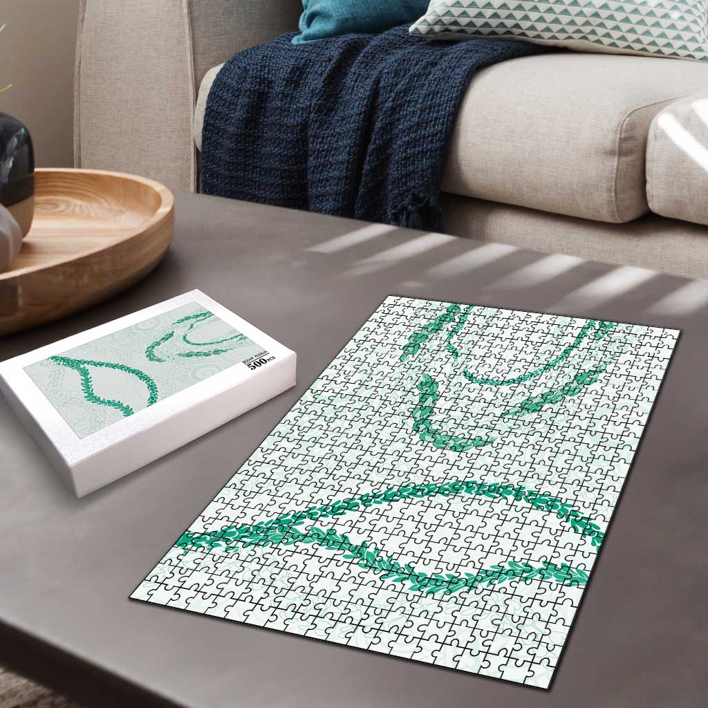 Aloha Lei Mikioi Puzzle Sage Green Polynesian Tribal Tatau Pattern LT9 - Polynesian Pride