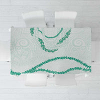 Aloha Lei Mikioi Tablecloth Sage Green Polynesian Tribal Tatau Pattern LT9 Green - Polynesian Pride