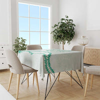 Aloha Lei Mikioi Tablecloth Sage Green Polynesian Tribal Tatau Pattern LT9 - Polynesian Pride