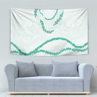 Aloha Lei Mikioi Tapestry Sage Green Polynesian Tribal Tatau Pattern