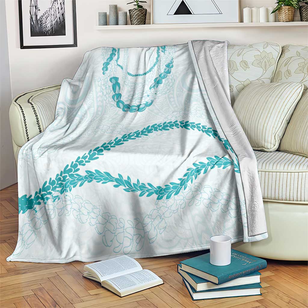 Aloha Lei Mikioi Blanket Teal Polynesian Tribal Tatau Pattern LT9 Teal - Polynesian Pride