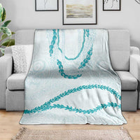 Aloha Lei Mikioi Blanket Teal Polynesian Tribal Tatau Pattern LT9 - Polynesian Pride