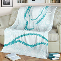 Aloha Lei Mikioi Blanket Teal Polynesian Tribal Tatau Pattern LT9 - Polynesian Pride