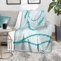 Aloha Lei Mikioi Blanket Teal Polynesian Tribal Tatau Pattern LT9 - Polynesian Pride