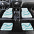 Aloha Lei Mikioi Car Mats Teal Polynesian Tribal Tatau Pattern