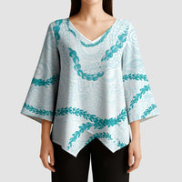 Aloha Lei Mikioi Kimono Sleeve Blouse Aloha Lei Mikioi LT9 - Polynesian Pride
