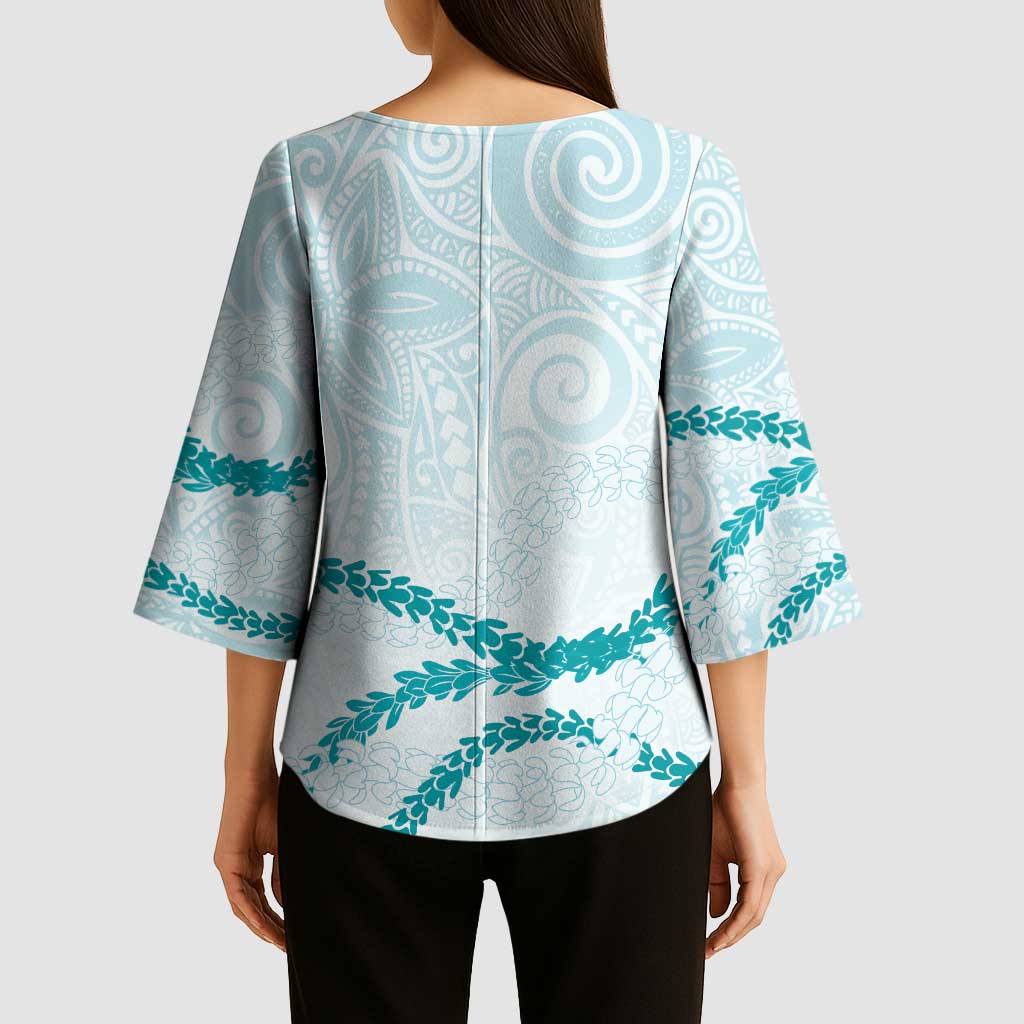 Aloha Lei Mikioi Kimono Sleeve Blouse Aloha Lei Mikioi LT9 - Polynesian Pride