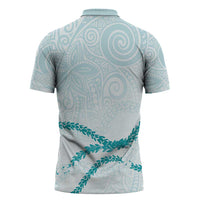 Aloha Lei Mikioi Zipper Polo Shirt Aloha Lei Mikioi LT9 - Polynesian Pride