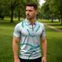 Aloha Lei Mikioi Zipper Polo Shirt Aloha Lei Mikioi LT9 - Polynesian Pride