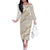 Aloha Pakalana and Puakenikeni Lei Family Matching Off The Shoulder Long Sleeve Dress and Hawaiian Shirt Beige Hawaiian Pattern