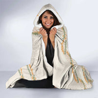 Aloha Pakalana and Puakenikeni Lei Hooded Blanket Beige Hawaiian Pattern LT9 - Polynesian Pride
