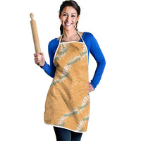 Aloha Pakalana and Puakenikeni Lei Apron Gold Hawaiian Pattern LT9 - Polynesian Pride