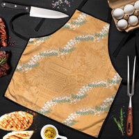 Aloha Pakalana and Puakenikeni Lei Apron Gold Hawaiian Pattern LT9 Gold - Polynesian Pride