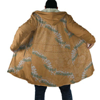 Aloha Pakalana and Puakenikeni Lei Cloak Gold Hawaiian Pattern - Polynesian Pride