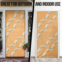 Aloha Pakalana and Puakenikeni Lei Door Cover Gold Hawaiian Pattern LT9 - Polynesian Pride