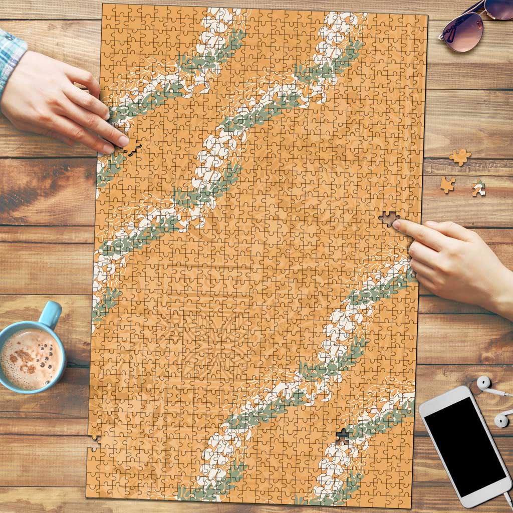 Aloha Pakalana and Puakenikeni Lei Puzzle Gold Hawaiian Pattern LT9 Gold - Polynesian Pride