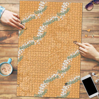 Aloha Pakalana and Puakenikeni Lei Puzzle Gold Hawaiian Pattern LT9 Gold - Polynesian Pride