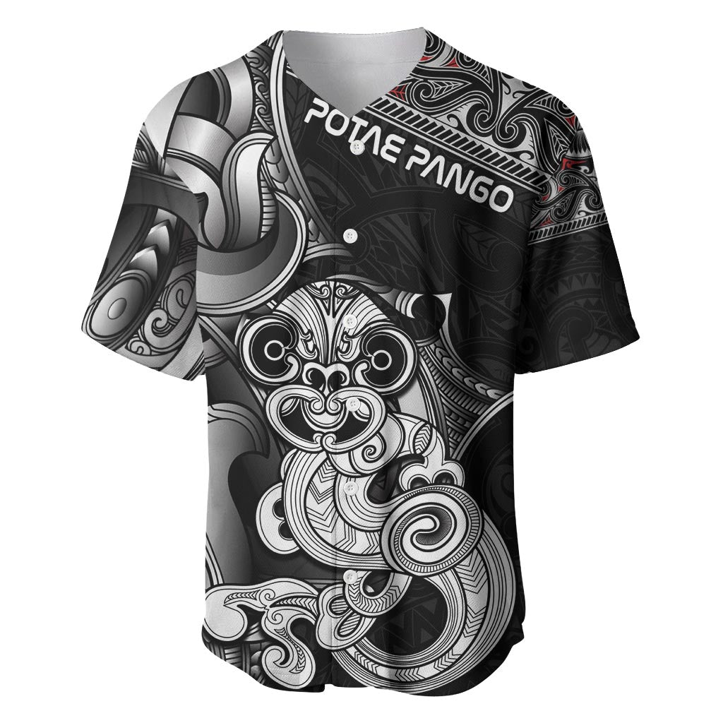 Personalised New Zealand Potae Pango Cricket Baseball Jersey Special Maori Hei Tiki Tribal Tattoo