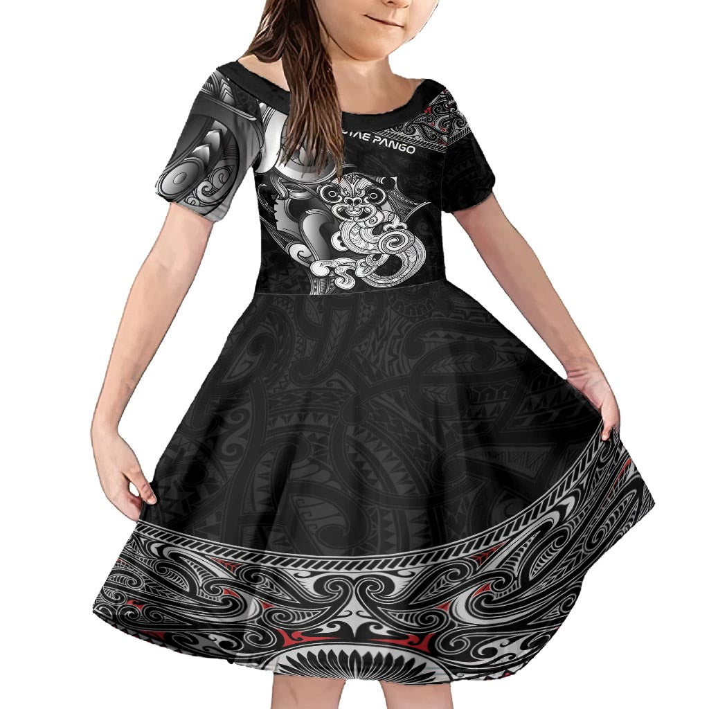 Personalised New Zealand Potae Pango Cricket Family Matching Off Shoulder Maxi Dress and Hawaiian Shirt Special Maori Hei Tiki Tribal Tattoo