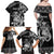 Personalised New Zealand Potae Pango Cricket Family Matching Off Shoulder Maxi Dress and Hawaiian Shirt Special Maori Hei Tiki Tribal Tattoo