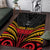 Custom Papua New Guinea Cricket Area Rug PNG Emblem Mix Polyneisan Pattern