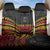 Custom Papua New Guinea Cricket Back Car Seat Cover PNG Emblem Mix Polyneisan Pattern