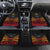 Custom Papua New Guinea Cricket Car Mats PNG Emblem Mix Polyneisan Pattern