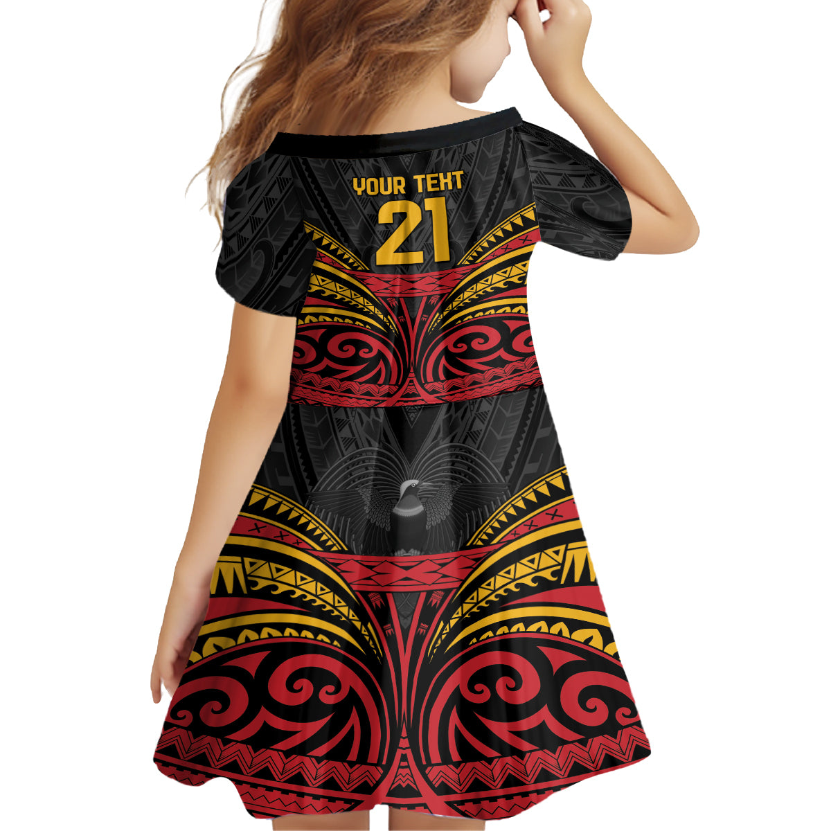 Custom Papua New Guinea Cricket Family Matching Tank Maxi Dress and Hawaiian Shirt PNG Emblem Mix Polyneisan Pattern