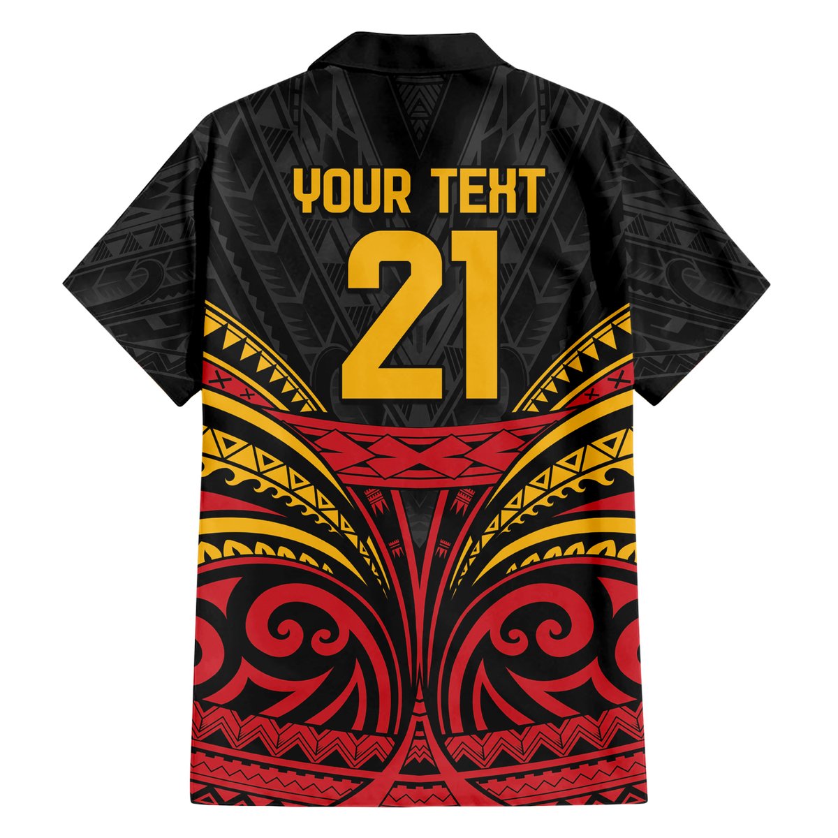 Custom Papua New Guinea Cricket Hawaiian Shirt PNG Emblem Mix Polyneisan Pattern LT9 - Polynesian Pride