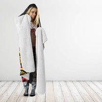 Custom Papua New Guinea Cricket Hooded Blanket PNG Emblem Mix Polyneisan Pattern LT9 - Polynesian Pride