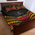 Custom Papua New Guinea Cricket Quilt Bed Set PNG Emblem Mix Polyneisan Pattern