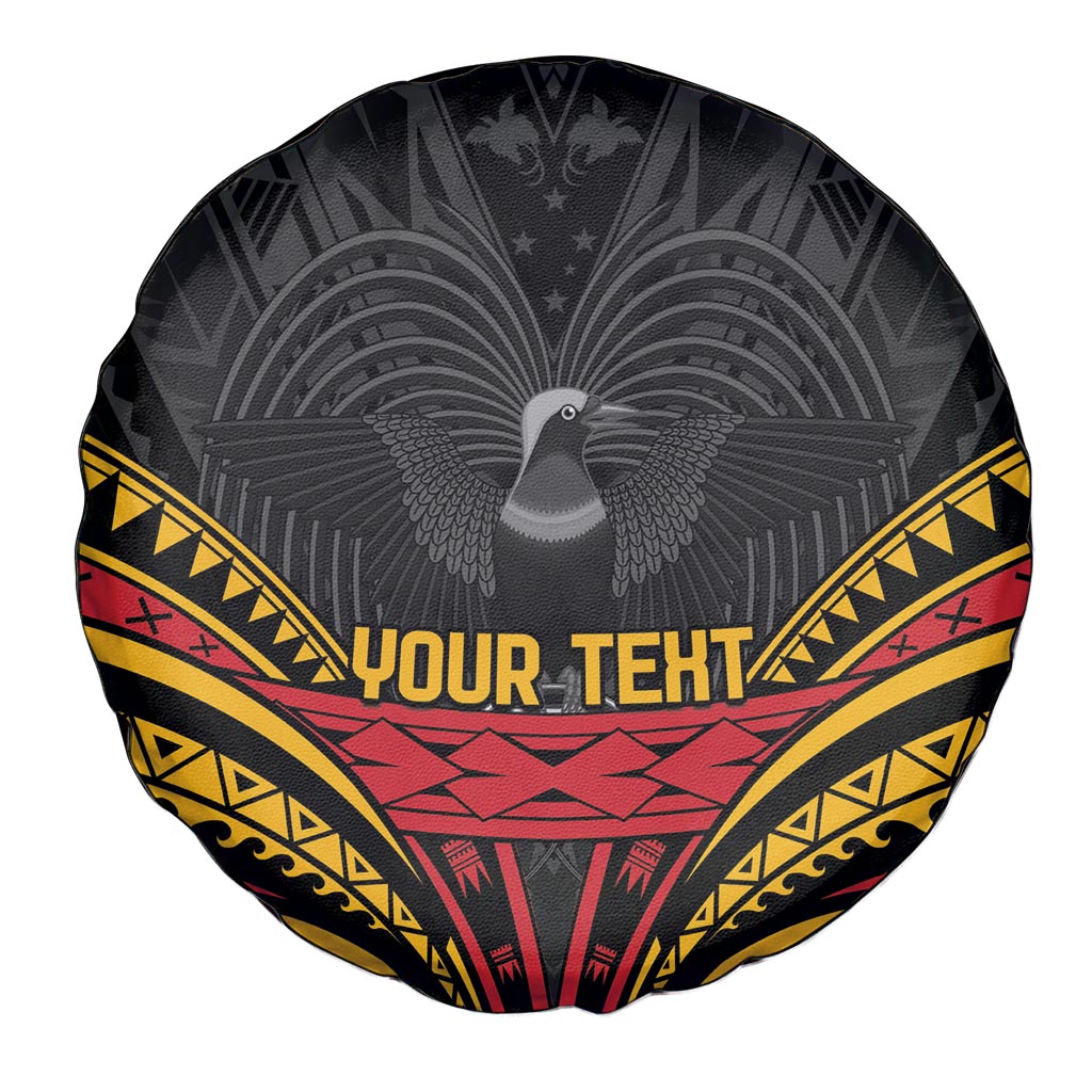 Custom Papua New Guinea Cricket Spare Tire Cover PNG Emblem Mix Polyneisan Pattern LT9 - Polynesian Pride