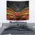 Custom Papua New Guinea Cricket Tapestry PNG Emblem Mix Polyneisan Pattern