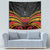 Custom Papua New Guinea Cricket Tapestry PNG Emblem Mix Polyneisan Pattern