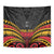 Custom Papua New Guinea Cricket Tapestry PNG Emblem Mix Polyneisan Pattern