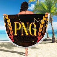Custom Papua New Guinea Cricket Beach Blanket Go Barramundis LT9 - Polynesian Pride
