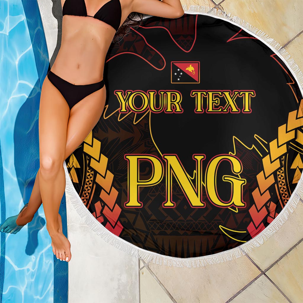 Custom Papua New Guinea Cricket Beach Blanket Go Barramundis LT9 - Polynesian Pride