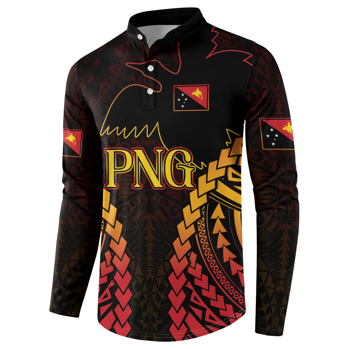 Custom Papua New Guinea Cricket Button Sweatshirt Go Barramundis LT9 - Polynesian Pride