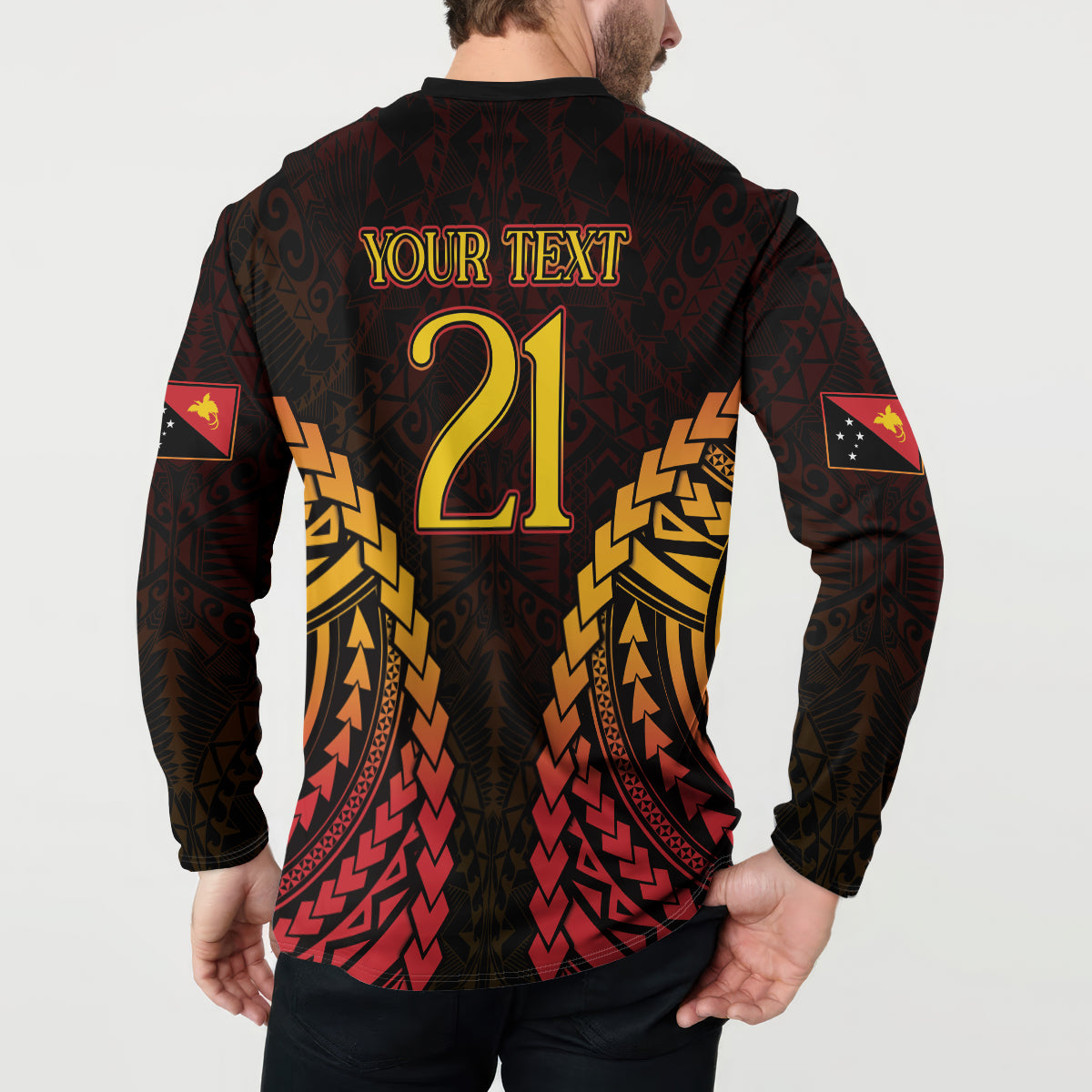 Custom Papua New Guinea Cricket Button Sweatshirt Go Barramundis LT9 - Polynesian Pride