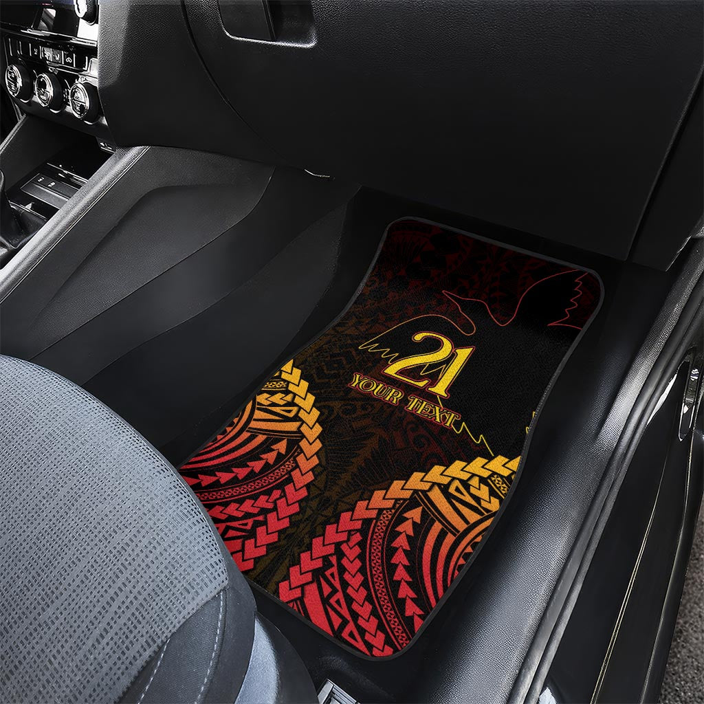 Custom Papua New Guinea Cricket Car Mats Go Barramundis LT9 - Polynesian Pride