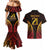 Custom Papua New Guinea Cricket Couples Matching Mermaid Dress and Hawaiian Shirt Go Barramundis