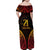 Custom Papua New Guinea Cricket Family Matching Off Shoulder Maxi Dress and Hawaiian Shirt Go Barramundis