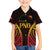 Custom Papua New Guinea Cricket Family Matching Off Shoulder Short Dress and Hawaiian Shirt Go Barramundis