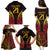 Custom Papua New Guinea Cricket Family Matching Puletasi and Hawaiian Shirt Go Barramundis