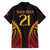 Custom Papua New Guinea Cricket Family Matching Short Sleeve Bodycon Dress and Hawaiian Shirt Go Barramundis