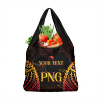 Custom Papua New Guinea Cricket Grocery Bag Go Barramundis LT9 1-pack One Size Black - Polynesian Pride