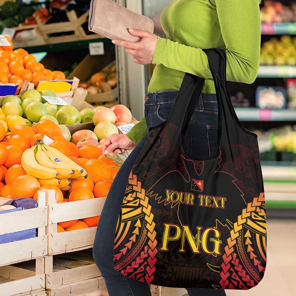 Custom Papua New Guinea Cricket Grocery Bag Go Barramundis LT9 - Polynesian Pride