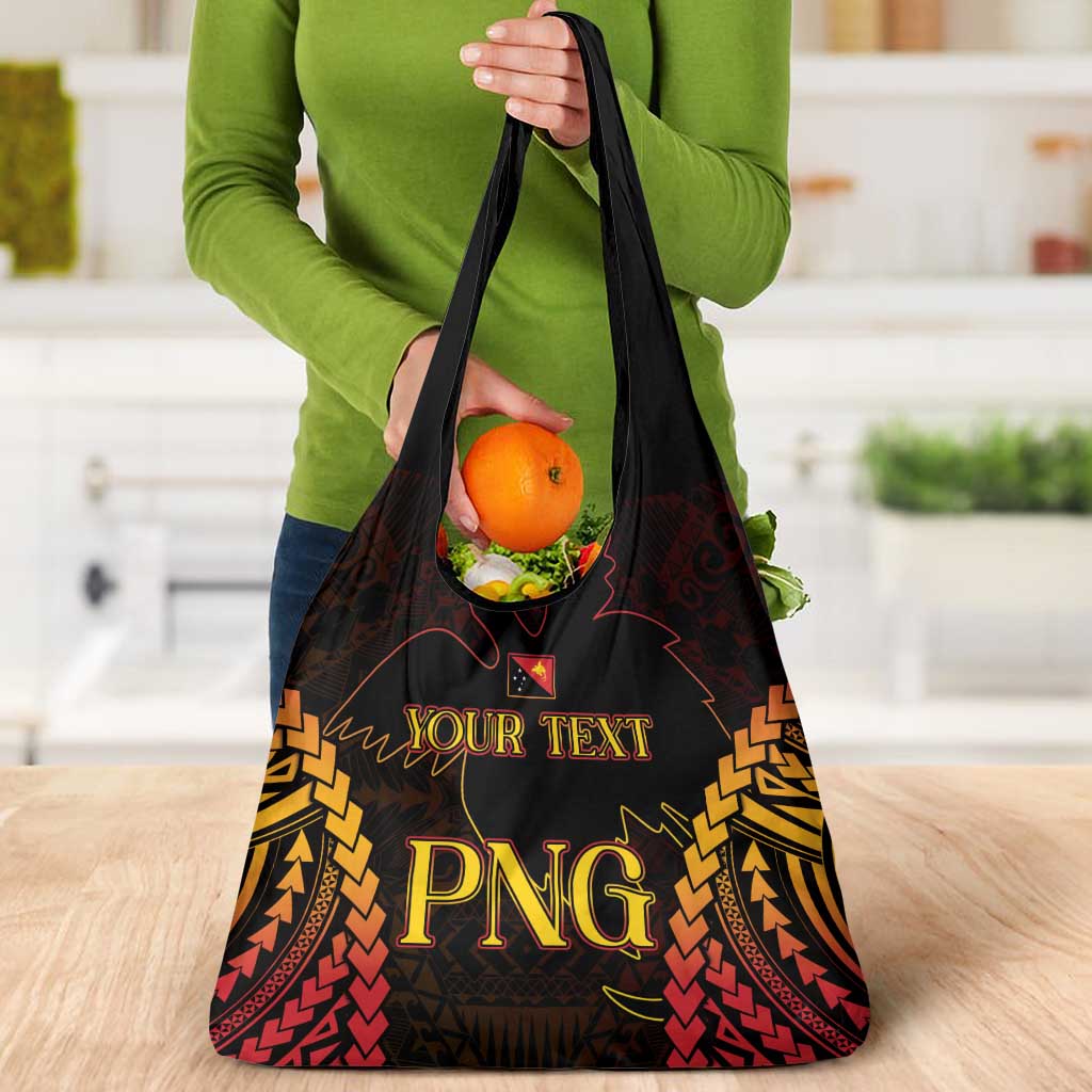 Custom Papua New Guinea Cricket Grocery Bag Go Barramundis LT9 - Polynesian Pride